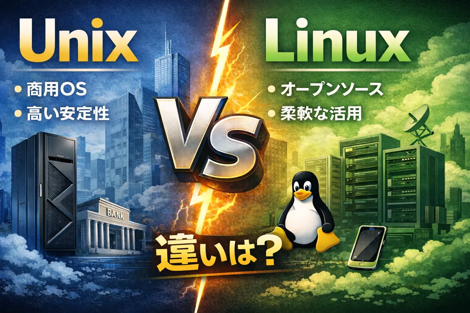 【徹底解説】UnixとLinuxの違いとは？歴史や選び方をわかりやすく比較