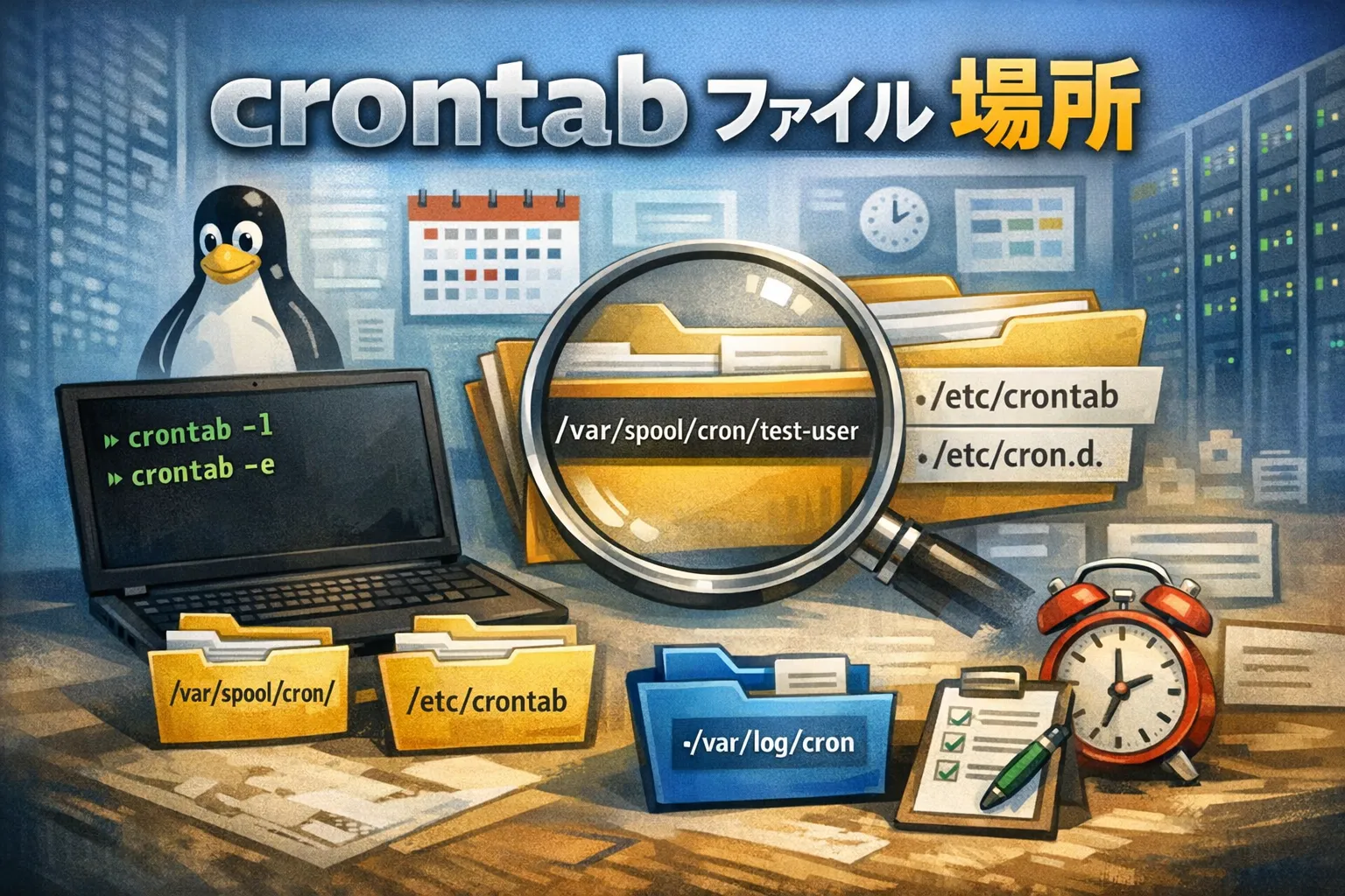crontabファイルの場所はどこ？OS別の保存先パスと確認・編集方法を徹底解説