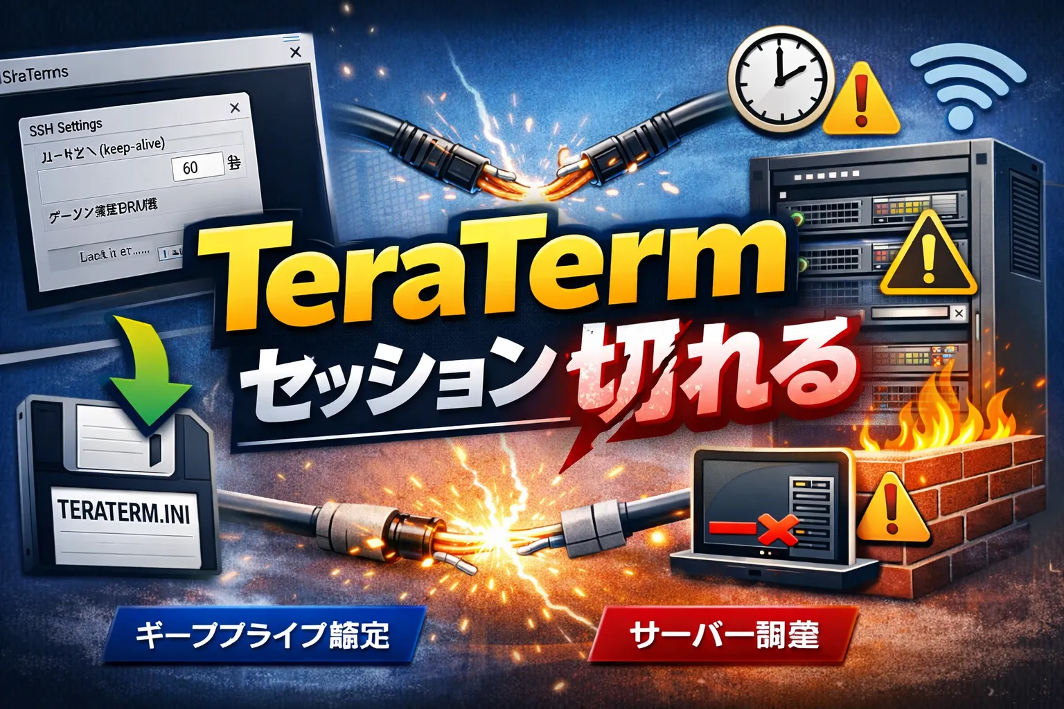 TeraTermのセッションが勝手に切れる原因と対策｜タイムアウトを防ぐ設定ガイド