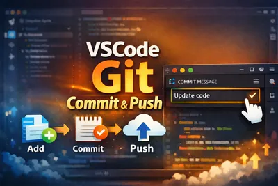 【VSCode】Gitのadd・commit・pushを簡単に行う方法