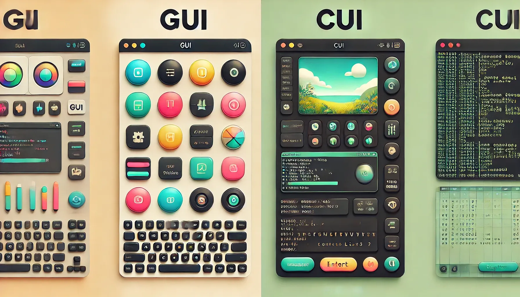GUIとCUIの違いとは？初心者でもわかるメリット・デメリットと使い分けを徹底解説