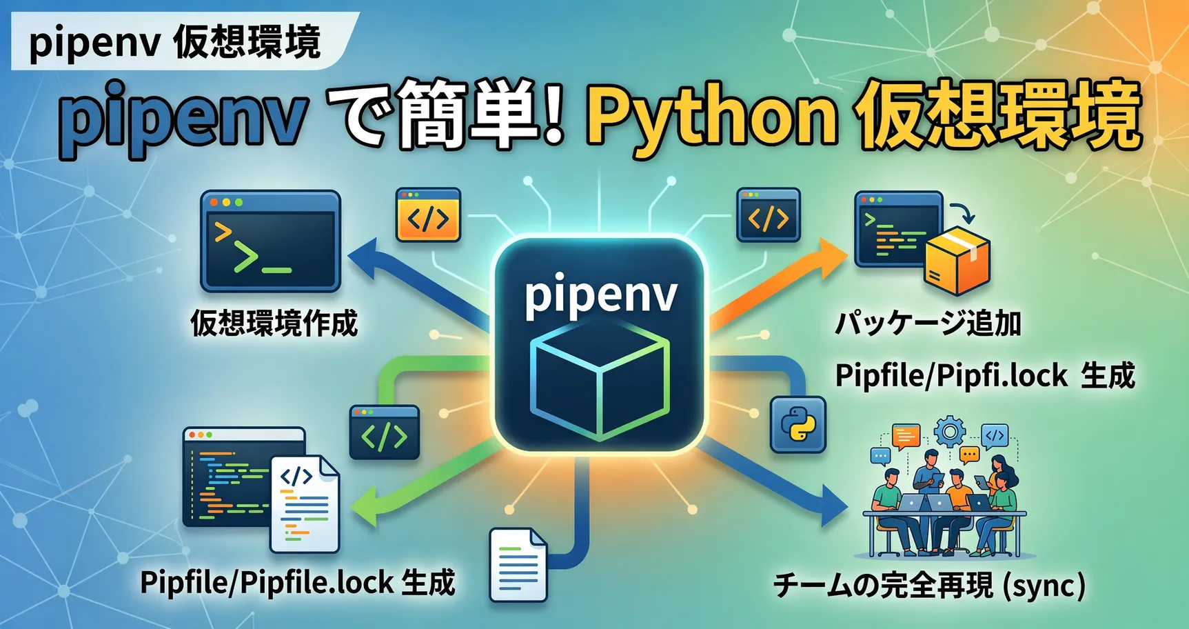 コマンド1つで完結！pipenvでPython仮想環境を作る方法