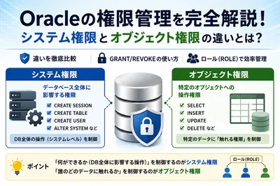 【Oracle】システム権限とオブジェクト権限の違いとは？分かりやすく解説