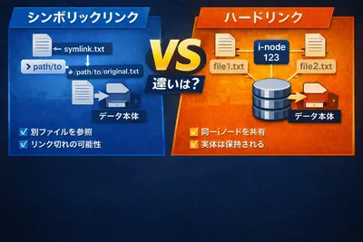 シンボリックリンクとハードリンクの違い【lnコマンド解説】
